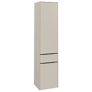 Villeroy and Boch Subway 3.0 cabinet C59101VN 40x171x36.2cm, hinge right / handle Volcano black, cashmere gray