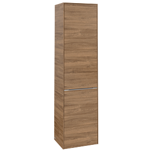 Villeroy und Boch Subway 3.0 Hochschrank C59200RH 40x171x36,2cm, Schanier links/Griff Aluminium glänzend, kansas oak