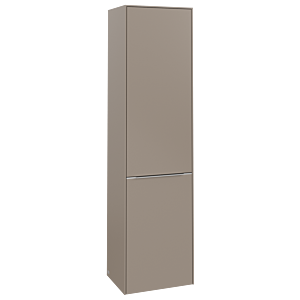 Villeroy and Boch Subway 3.0 cabinet C59200VM 40x171x36.2cm, hinge left / handle aluminum glossy, taupe