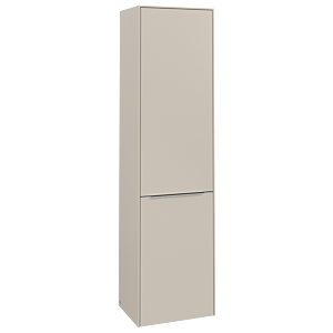 Villeroy und Boch Subway 3.0 Hochschrank C59200VN 40x171x36,2cm, Schanier links/Griff Aluminium glänzend, cashmere grey