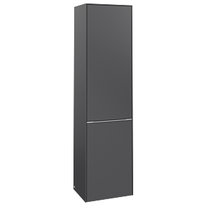 Villeroy and Boch Subway 3.0 cabinet C59200VR 40x171x36.2cm, hinge left / handle aluminum glossy, graphite