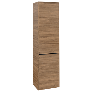 Villeroy und Boch Subway 3.0 Hochschrank C59201RH 40x171x36,2cm, Schanier links/Griff Volcano black, kansas oak