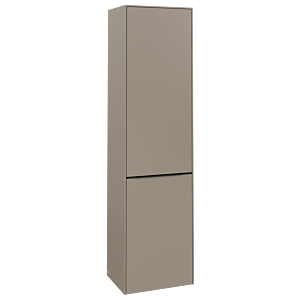 Villeroy and Boch Subway 3.0 cabinet C59201VM 40x171x36.2cm, hinge left / handle Volcano black, taupe