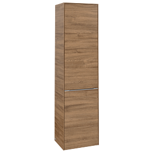 Villeroy und Boch Subway 3.0 Hochschrank C59300RH 40x171x36,2cm, Schanier rechts/Griff Aluminium glänzend, kansas oak