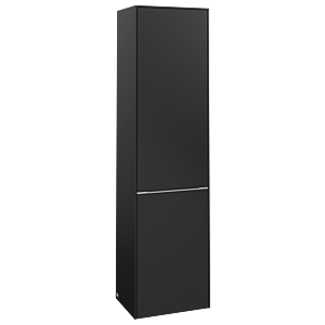 Villeroy und Boch Subway 3.0 Hochschrank C59300VL 40x171x36,2cm, Schanier rechts/Griff Aluminium glänzend, volcano black