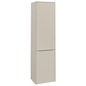 Villeroy und Boch Subway 3.0 Hochschrank C59300VN 40x171x36,2cm, Schanier rechts/Griff Aluminium glänzend, cashmere grey