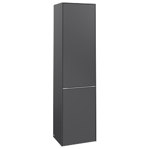 Villeroy und Boch Subway 3.0 Hochschrank C59300VR 40x171x36,2cm, Schanier rechts/Griff Aluminium glänzend, graphite