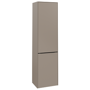 Villeroy and Boch Subway 3.0 cabinet C59301VM 40x171x36.2cm, hinge right / handle Volcano black, taupe