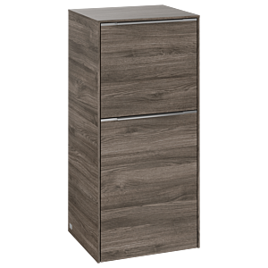 Villeroy et Boch Subway 3.0 armoire latérale C59400RK 40x86x36,2cm, charnière gauche / poignée aluminium brillant, chêne pierre