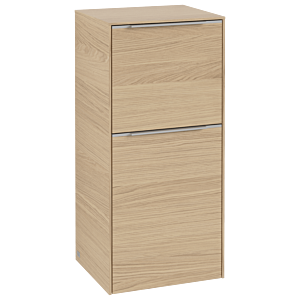 Villeroy und Boch Subway 3.0 Seitenschrank C59400VJ 40x86x36,2cm, Schanier links/Griff Aluminium glänzend, nordic oak