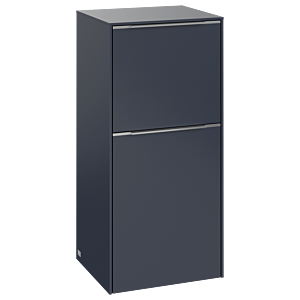 Villeroy et Boch Subway 3.0 armoire latérale C59400VQ 40x86x36,2cm, charnière gauche / poignée aluminium brillant, bleu marine