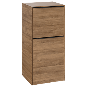 Villeroy et Boch Subway 3.0 armoire d&#39;appoint C59401RH 40x86x36,2cm, charnière gauche / poignée Volcano black, kansas oak