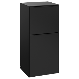Villeroy et Boch Subway 3.0 armoire latérale C59401VL 40x86x36,2cm, charnière gauche / poignée Volcano black, volcan black
