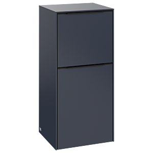 Villeroy et Boch Subway 3.0 armoire latérale C59401VQ 40x86x36,2cm, charnière gauche / poignée noir volcan, bleu marine