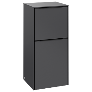 Villeroy et Boch Subway 3.0 armoire latérale C59401VR 40x86x36,2cm, charnière gauche / poignée Volcano noir, graphite