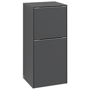 Villeroy und Boch Subway 3.0 Seitenschrank C59402VR 40x86x36,2cm, Schanier links/Griff monochrom, graphite