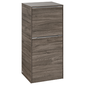 Villeroy und Boch Subway 3.0 Seitenschrank C59500RK 40x86x36,2cm, Schanier rechts/Griff Aluminium glänzend, stone oak