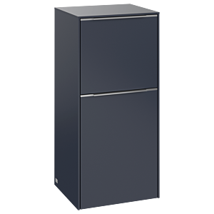 Villeroy et Boch Subway 3.0 armoire latérale C59500VQ 40x86x36,2cm, charnière droite / poignée aluminium brillant, bleu marine