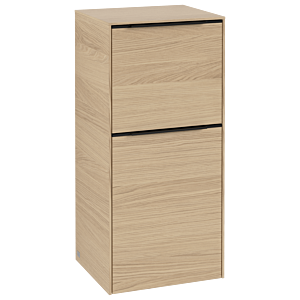 Villeroy et Boch Subway 3.0 armoire latérale C59501VJ 40x86x36,2cm, charnière à droite / poignée Volcano noir, chêne nordique