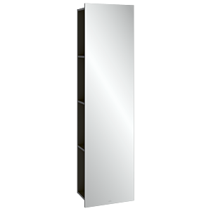 Villeroy and Boch Subway 3.0 mirror shelf C59600VR 45x170x30cm, with shelf on the left, graphite