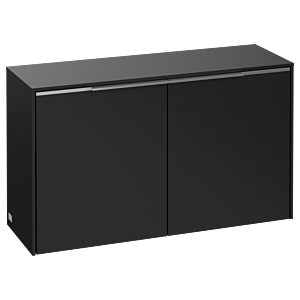 Villeroy et Boch Subway 3.0 buffet C60000VL 80,5x42,3x25,6cm, poignée aluminium brillant, noir volcan