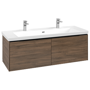Villeroy and Boch Subway 3.0 vanity unit C60101VH 127.2x42.9x47.8cm, without LED / handle Volcano black, arizona oak