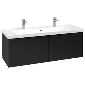 Subway 3.0 Villeroy et Boch vasque C601L1VL 127,2x42,9x47,8cm, avec LED / poignée Noir volcan, noir volcan