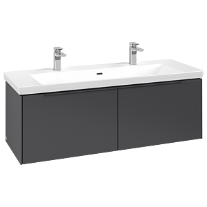 Subway 3.0 Villeroy et Boch vasque C601L2VR 127,2x42,9x47,8cm, avec LED / poignée monochrome, graphite