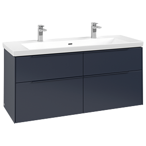 Villeroy und Boch Subway 3.0 Waschtisch-Unterschrank C60202VQ 127,2x57,6x47,8cm, ohne LED/Griff monochrom, marine blue