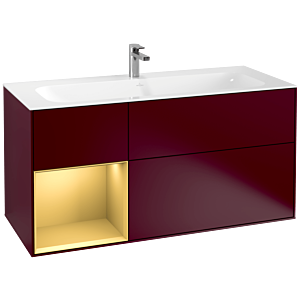 Villeroy et Boch Finion Villeroy et Boch F060HFHB 119,6x59,1cm, étagère gauche or mat, Peony Matt