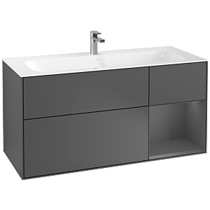 Villeroy et Boch Finion Villeroy et Boch F070GKGK 119,6x59,1cm, étagère à droite Anthracite mat, Anthracite mat