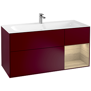 Villeroy und Boch Finion Waschtischunterschrank F070PCHB 119,6x59,1cm, Regal rechts Oak Veneer, Peony Matt