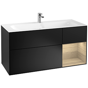 Villeroy and Boch Finion Villeroy and Boch Finion F070PCPD 119.6x59.1cm, right shelf Oak Veneer , black matt lacquer