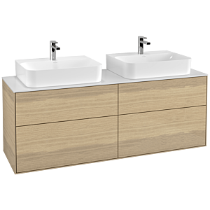 Villeroy et Boch Finion Villeroy et Boch F18100PC 160x60,3cm, plaque de finition blanc mat, Oak Veneer