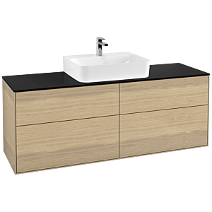 Villeroy et Boch Finion Villeroy et Boch F19200PC 160x60.3cm, plaque de finition noir mat, Oak Veneer
