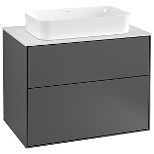 Villeroy et Boch Finion Villeroy et Boch G22100GK 80x60,3cm, Emotion, plaque de finition blanc mat, anthracite mat