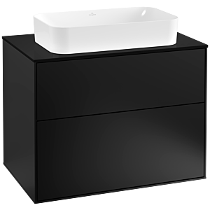 Villeroy and Boch Finion Villeroy and Boch Finion F22200PD 80x60.3cm, cover plate black matt, black matt lacquer