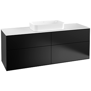 Villeroy and Boch Finion Villeroy and Boch Finion F32100PD 160x60.3cm, cover plate white matt, black matt lacquer