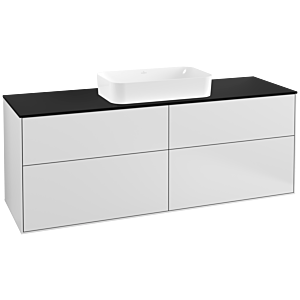 Villeroy and Boch Finion Villeroy and Boch Finion F32200MT 160x60.3cm, cover plate black matt, white matt lacquer