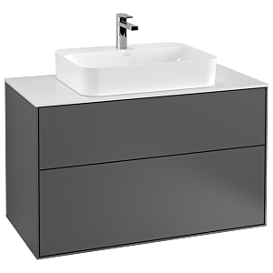 Villeroy and Boch Finion Villeroy and Boch Finion G35100GK 100x60.3cm, Emotion, cover plate white matt, anthracite matt