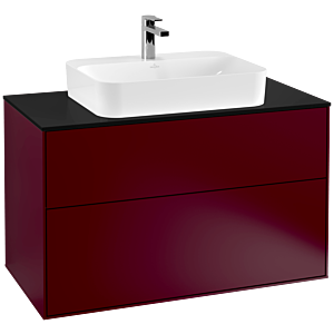 Villeroy and Boch Finion Villeroy and Boch Finion F35200HB 100x60.3cm, cover plate black matt, Peony Matt