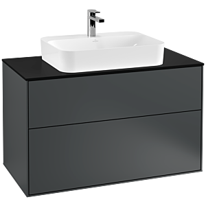 Villeroy and Boch Finion Villeroy and Boch Finion F35200HG 100x60.3cm, cover plate black matt, Midnight Blue Matt Lacquer