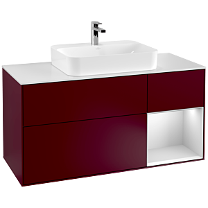 Villeroy and Boch Finion Villeroy and Boch Finion F421MTHB 120cm, cover plate white matt, shelf right white matt lacquer, Peony Matt