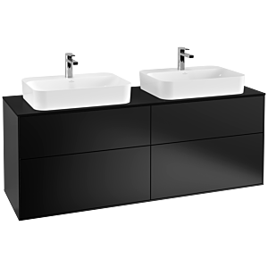 Villeroy and Boch Finion Villeroy and Boch Finion F43200PD 160x60.3cm, cover plate black matt, black matt lacquer