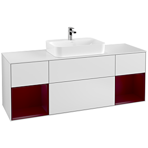 Villeroy and Boch Finion Villeroy and Boch Finion F451HBMT 160x60.3cm, cover plate matt white, shelves Peony matt lacquer, white matt lacquer