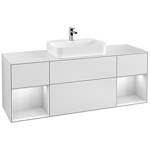 Villeroy and Boch Finion Villeroy and Boch Finion F451MTMT 160x60.3cm, cover plate white matt, shelves white matt lacquer, white matt lacquer