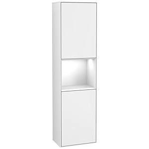 Villeroy and Boch Finion cabinet F460GFGF 41.8x151.6x27cm, left, shelf Glossy white lacquer, Glossy white lacquer