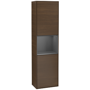 Villeroy and Boch Finion cabinet F460GKGN 41.8x151.6x27cm, left, shelf Anthracite Matt veneer