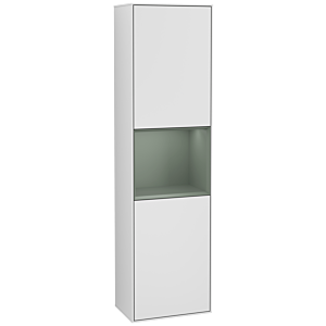 Villeroy et Boch armoire Finion Villeroy et Boch F460GMMT 41.8x151.6x27cm, gauche, étagère Olive Matt Lacquer , laqué blanc mat