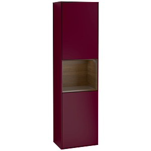 Villeroy and Boch Finion cabinet F460GNHB 41.8x151.6x27cm, left, shelf Walnut veneer, Peony Matt